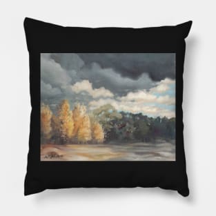 Birch trees in Benton County. Pillow