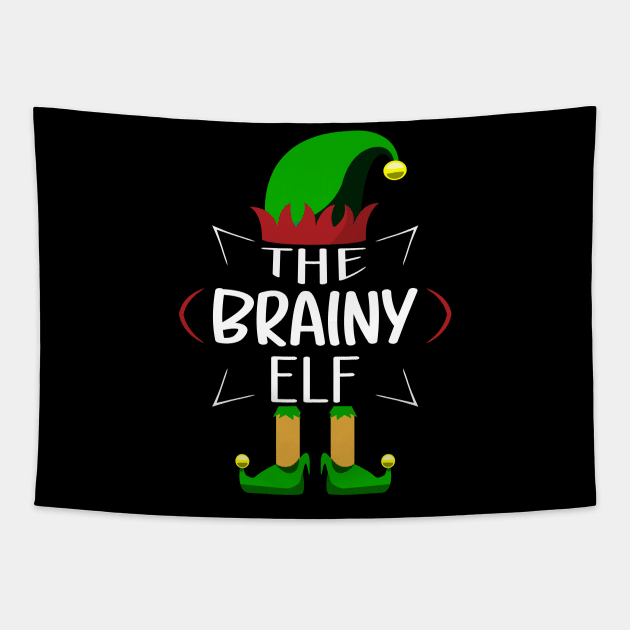 The Brainy Elf Christmas Party Pajama Tapestry by Art master