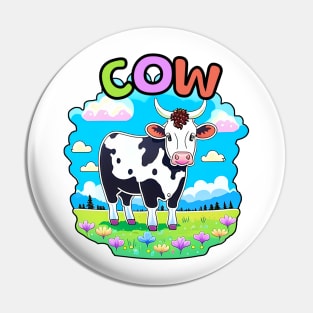 Animal Alphabet - C for Cow Pin