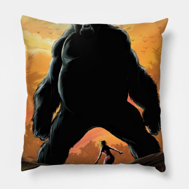 MEET KONG Pillow by STARRJAM1969