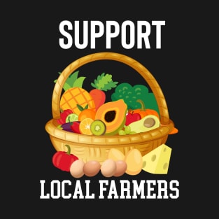 Support Local Farmers Market Vegetables Produce T-Shirt