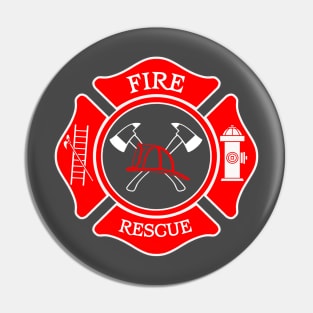 Fire Rescue maltese cross Pin