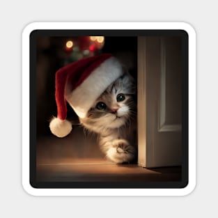 Who wouldn't want this kitten as a Christmas present? Magnet