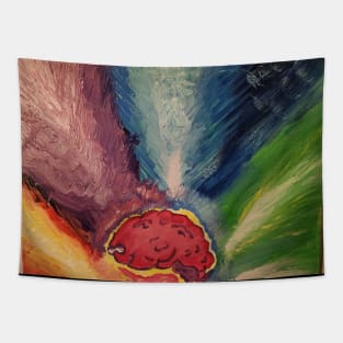 Brain on Fire Freeze Tapestry