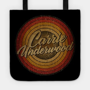 arjunthemaniac,circle vintage retro faded Carrie Underwood Tote