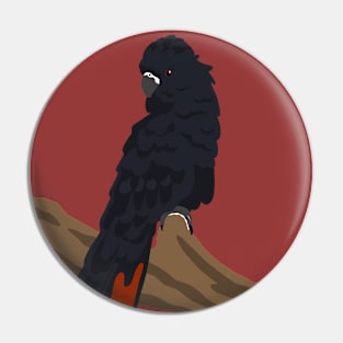 Black Cockatoo Pin