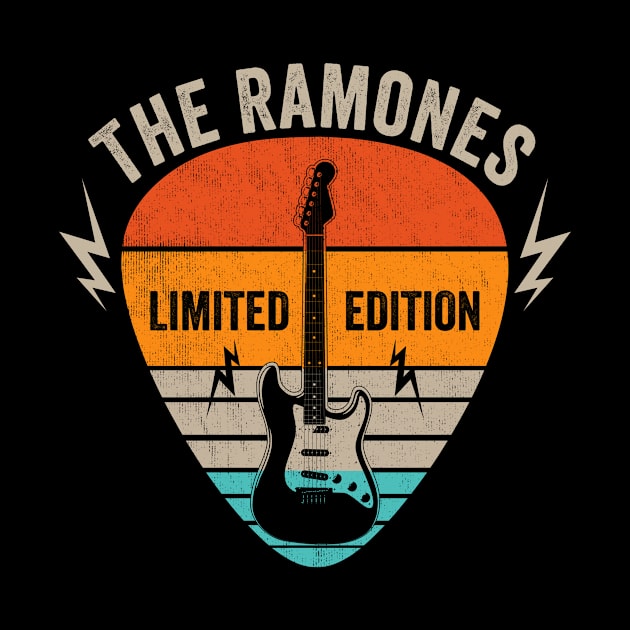 Vintage Ramones Name Guitar Pick Limited Edition Birthday by Monster Mask