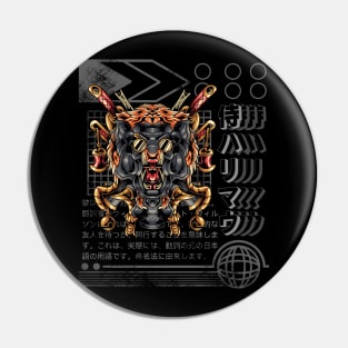 tiger samurai robot Pin