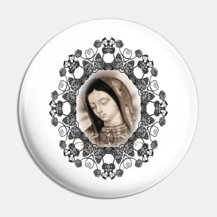 Guadalupe Our Lady of Virgin Mary Mexico Catholic Shirt Pin