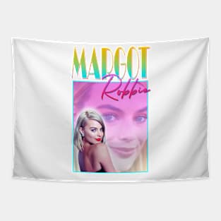 Margot Robbie Retro Design Tapestry