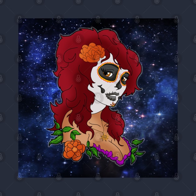 Day of the Dead Lady by lytebound