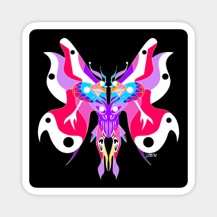 the mothman monster ecopop in fairy armor of death Magnet