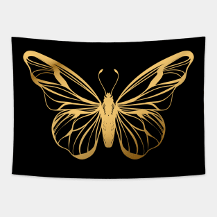 Gold Butterfly Tapestry