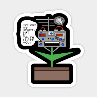 Cybernetic robot flower nightmare Magnet