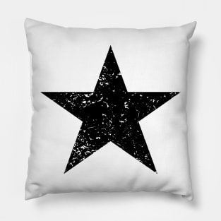 Black Star Emoji Pillow
