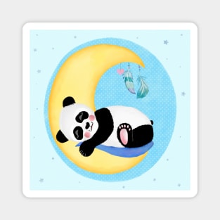 Baby Panda is dreaming Magnet