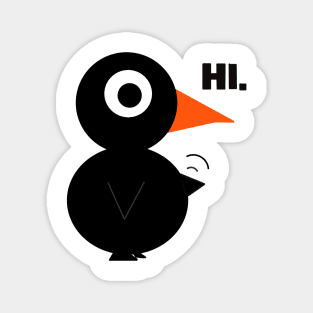 Black Bird- Greetings Magnet