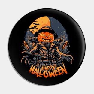 Scarecrow Halloween Pin