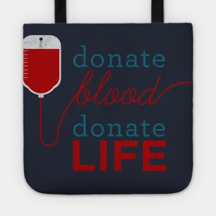 Donate blood - donor badge - blood donation Tote