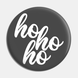 Santa hohoho (white) Pin