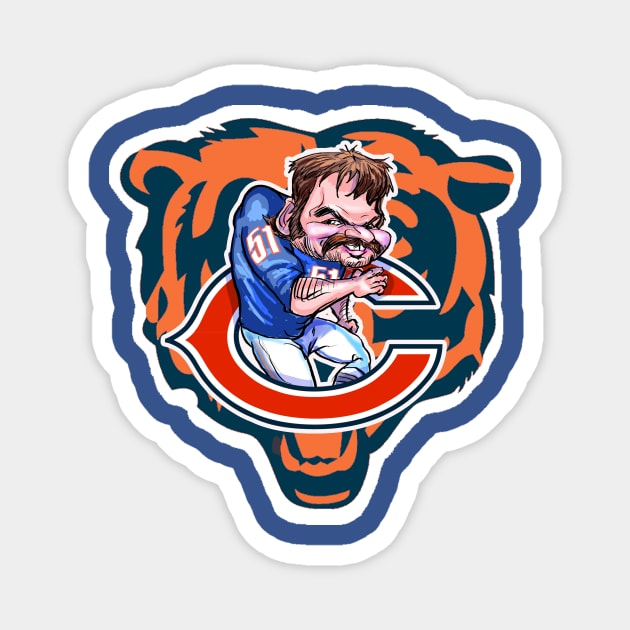 Dick Butkus Tribute Magnet by Biomek