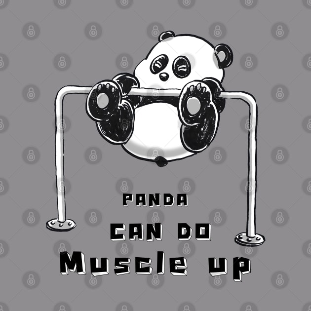 Panda can do muscle up. by Yong Toon