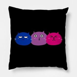 Bisexual Kawaii Cats Shirt Pillow