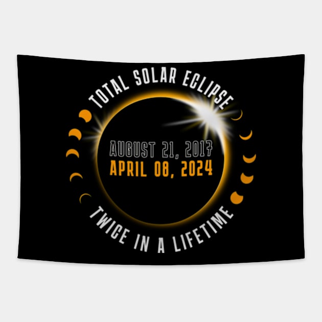 Total Solar Eclipse Twice in a Lifetime Tapestry by Fashion planet