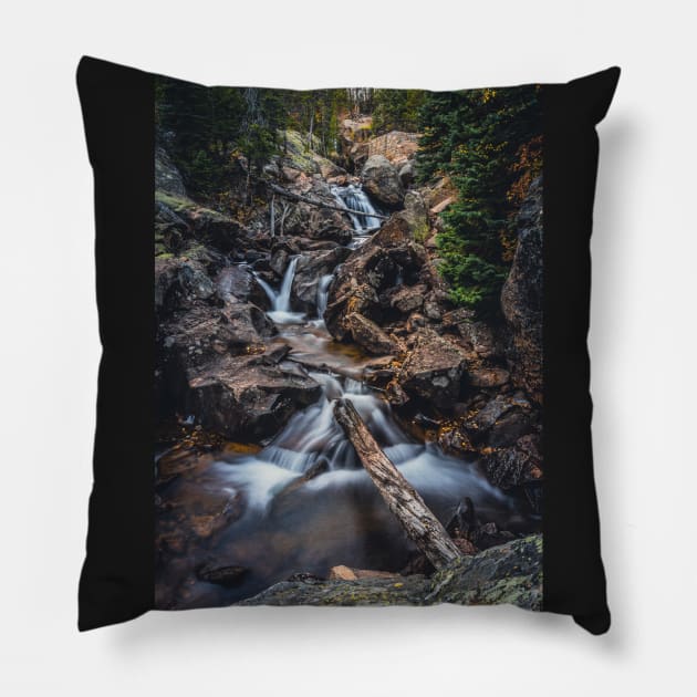 Rocky Mountain Cascade Pillow by ElevatedCT