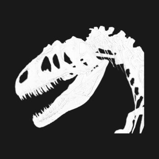 T-Rex Skeleton White T-Shirt