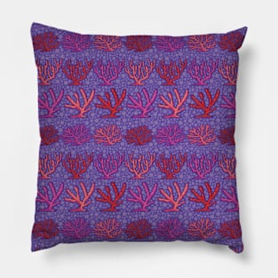 Beautiful Coral Seamless Pattern Pillow