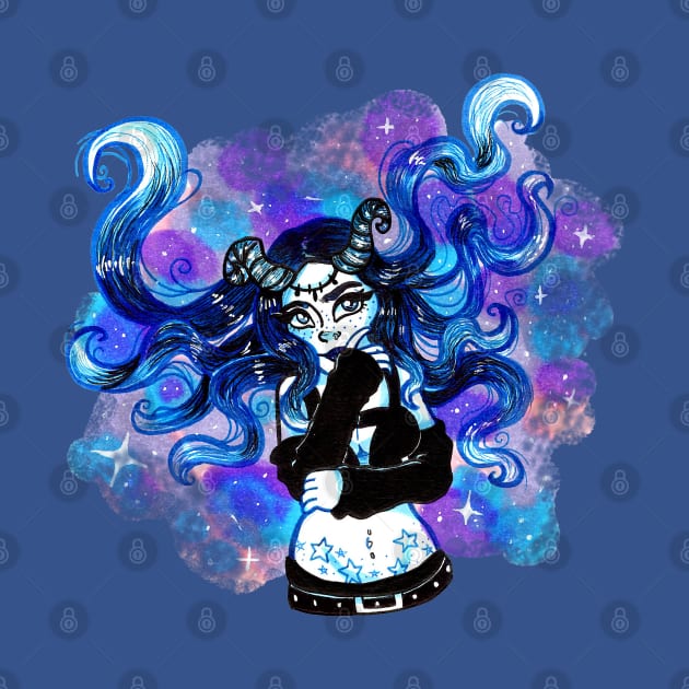 Galaxy Girl by LittleGreenHat