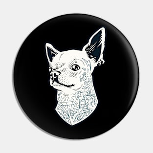 tattooed chihuahua Pin