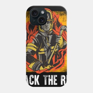 Patriotic Firefighter Red Thin Line I Back The Red Phone Case