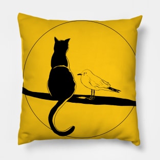 The Story of A Seagull and The Cat Who Taught Her To Fly Pillow