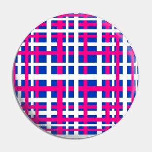 Blue & Pink Interlocking Stripes Pin