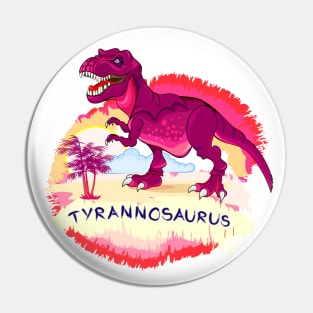 Illustration of tyrannosaurus Pin