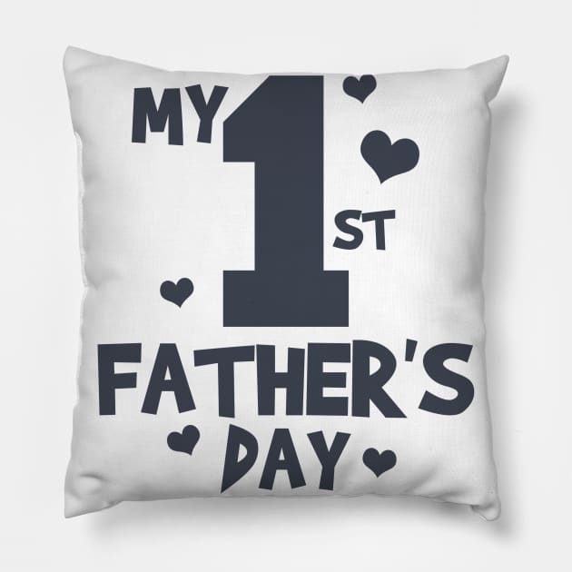 My First Fathers Day Pillow by hallyupunch