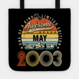 Awesome Since May 2003 Vintage 20th Birthday Tote