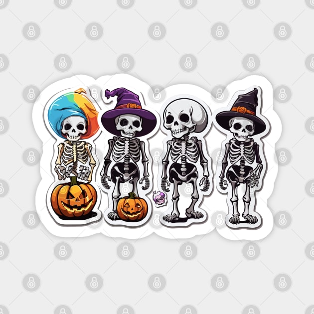 The Skeleton Gang Magnet by WarFX Designs
