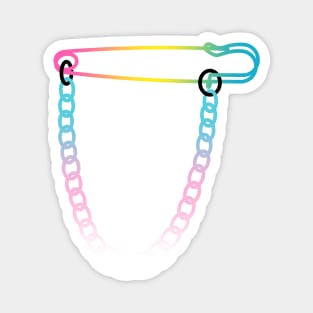 Transgender Pansexual Safety Pin Magnet