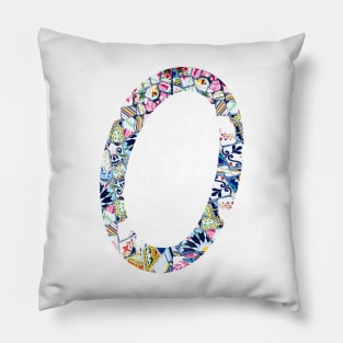 Gaudi Mosaic Letter O Pillow