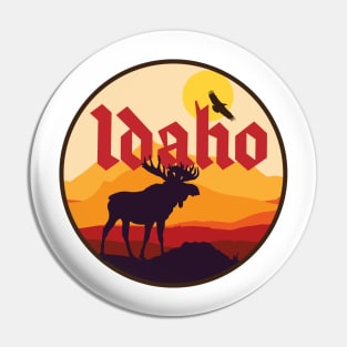 Idaho Moose Pin