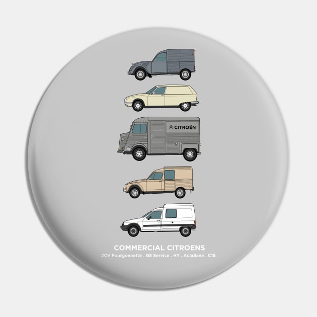 Classic Citroen Vans collection Pin by RJW Autographics