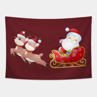 Cute santa claus for christmas day Tapestry