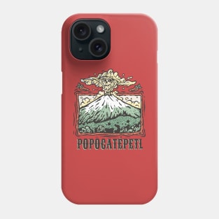 Popocatépetl and Iztaccíhuatl Volcano Eruption Mexico Souvenir Mexico Tourist Mexico Volcano Shirt Hiking Phone Case