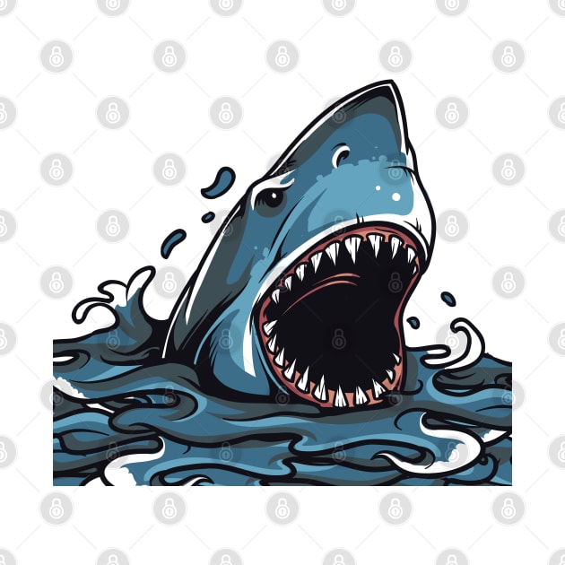 Shark Attack by MarinasingerDesigns