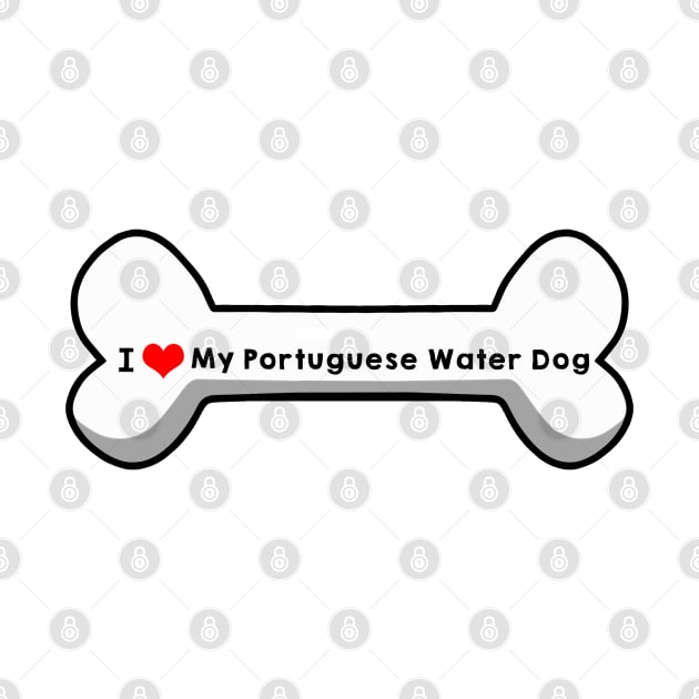 I Love My Portuguese Water Dog by mindofstate