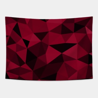 Magenta dark black geometric mesh pattern Tapestry