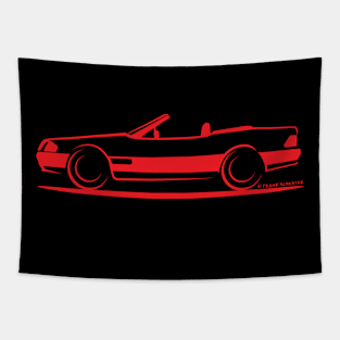 Mercedes Benz 500SL W129 Red Tapestry